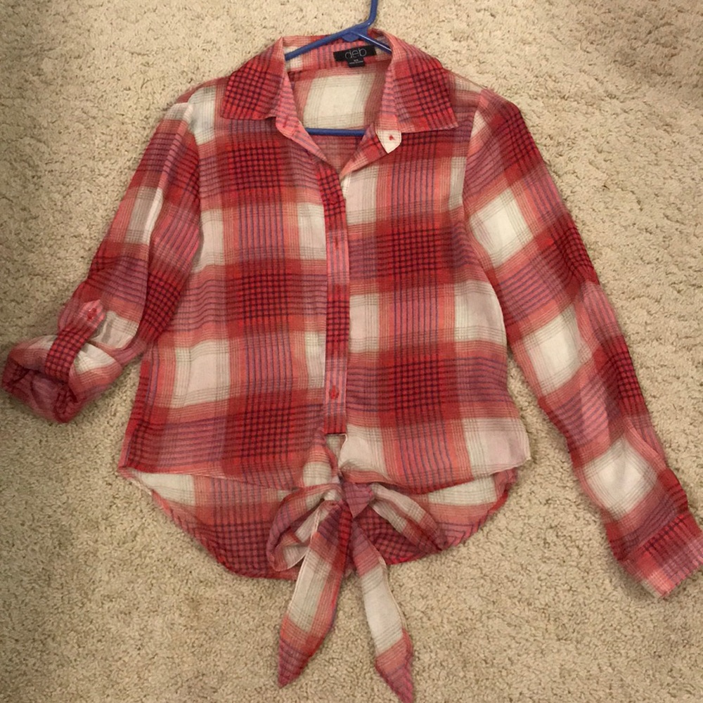 Plaid top
